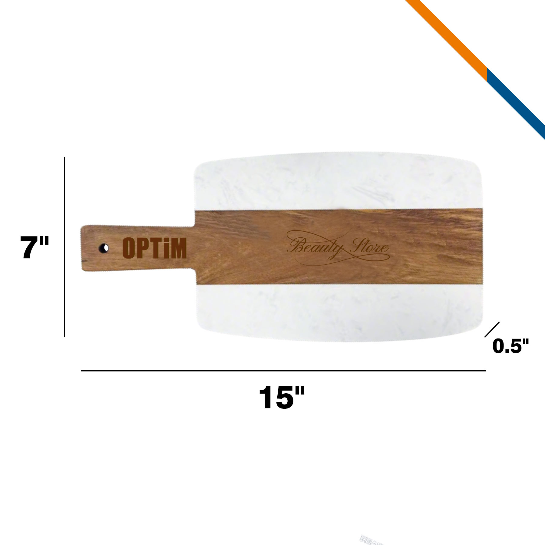 Hendrix Marble Acacia Wood Cutting Board 4