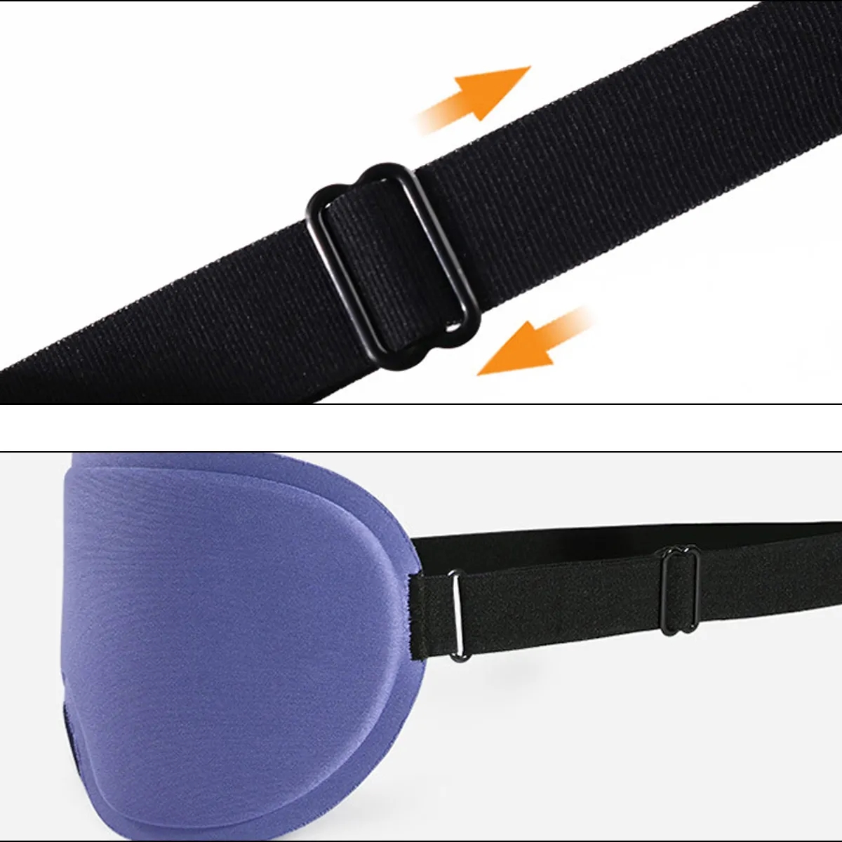 3D Contoured Sleep Mask With Nose Bridge 2