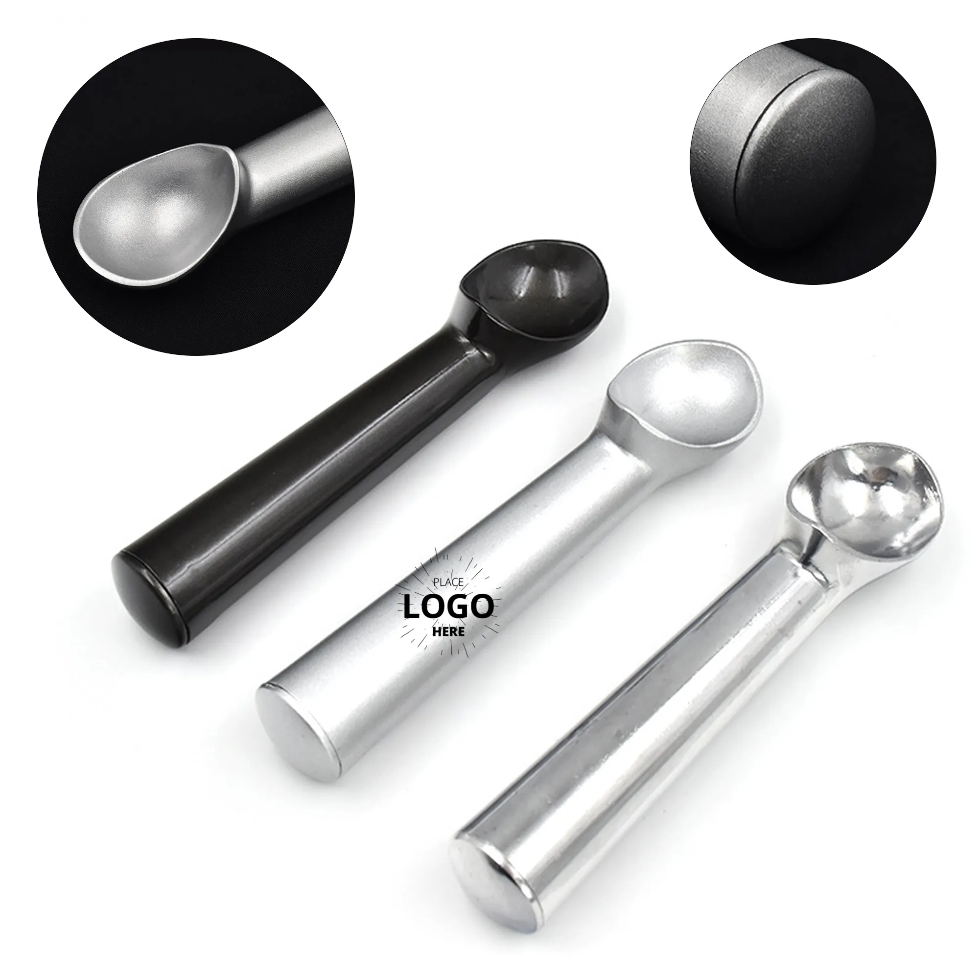 Solid Stainless Steel Ice Cream Scoop 1