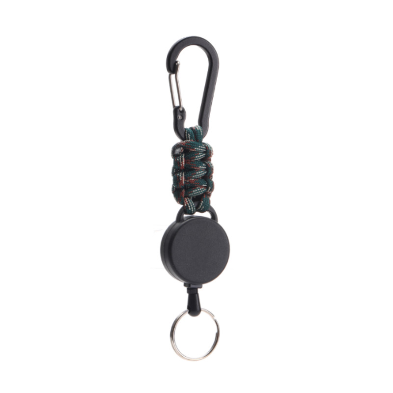 Retractable Paracord Keychain W/ Carabiner 4