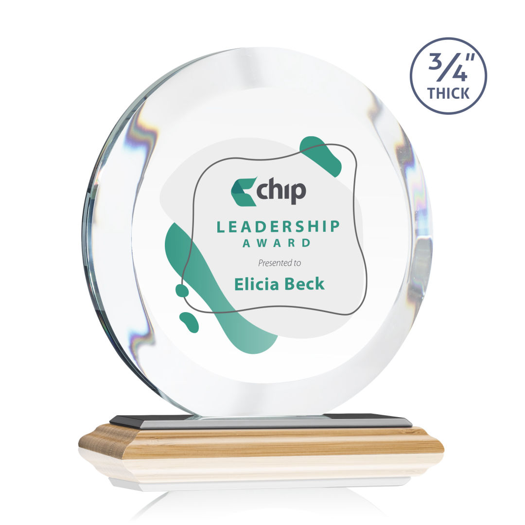 Gibralter VividPrint™ Award - Bamboo/Black