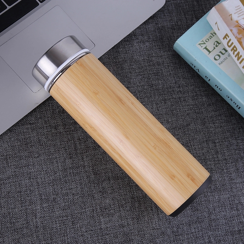 19 oz Custom Bamboo Tea Tumbler with Infuser & Strainer 8
