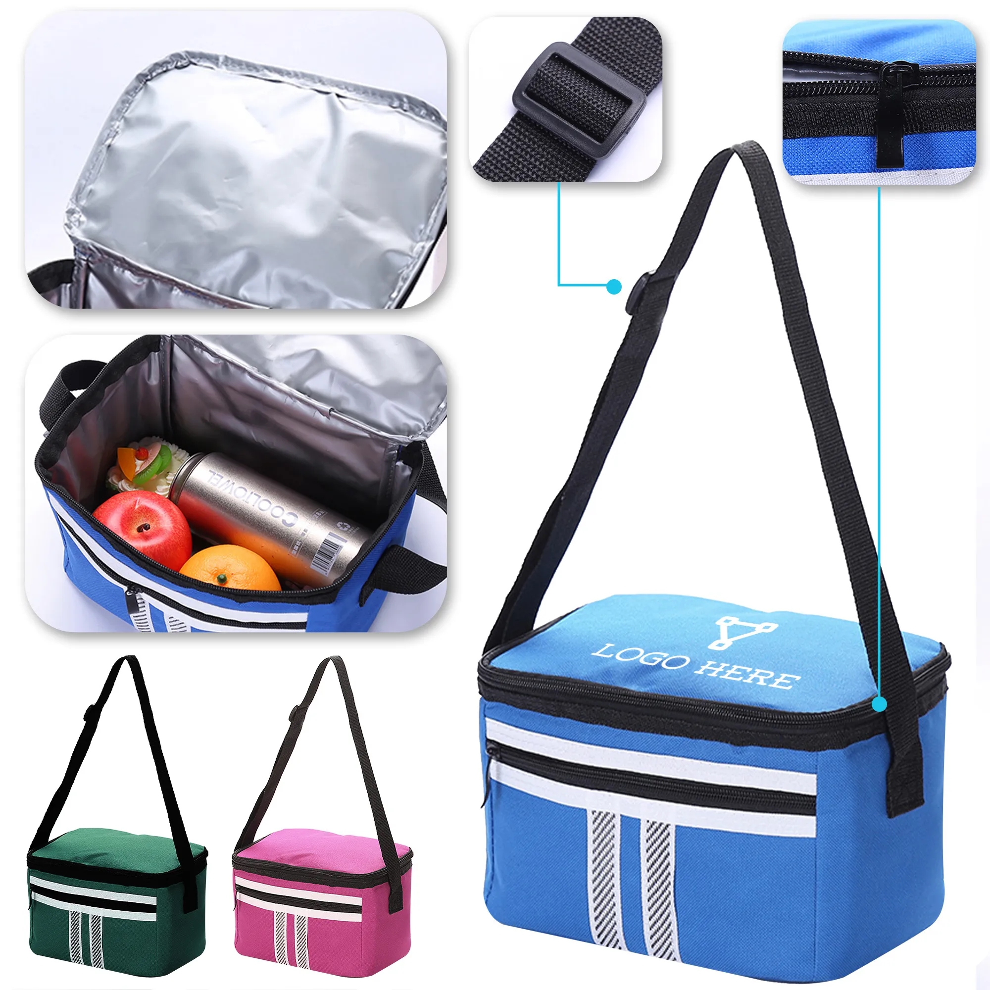 Lunch Bento Box Cooler Tote 12