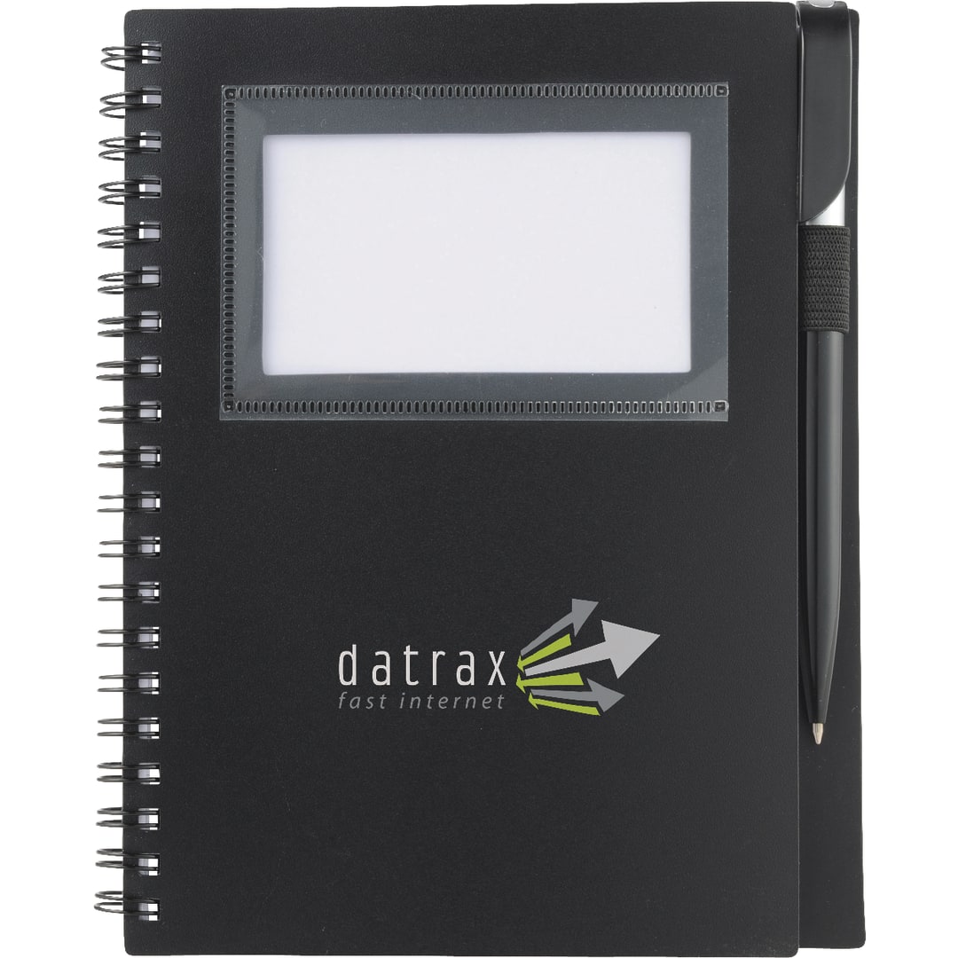FSC® Mix 5.5" x 7" Star Spiral Notebook with Pen 11