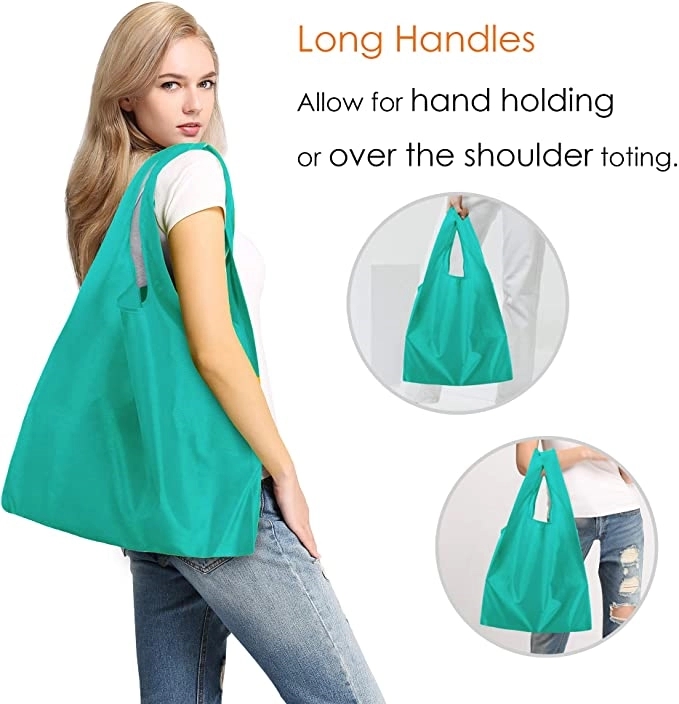 Reusable portable shopping bags, custom tote bag with logo imprint 4