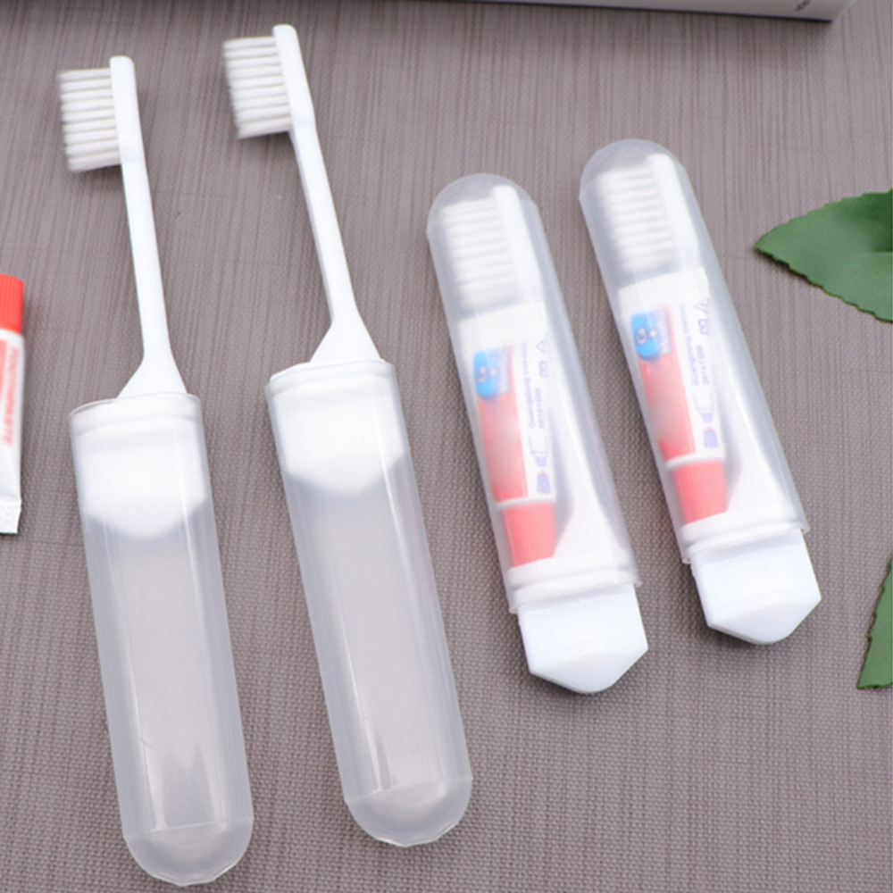 Portable Folding Toothbrush with Toothpaste 1