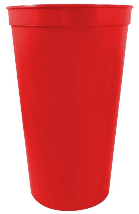 22 oz. Smooth Wall Plastic Stadium Cup 34