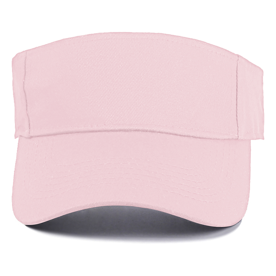 Stock Solid Color Cotton Visor - Sports Style 19