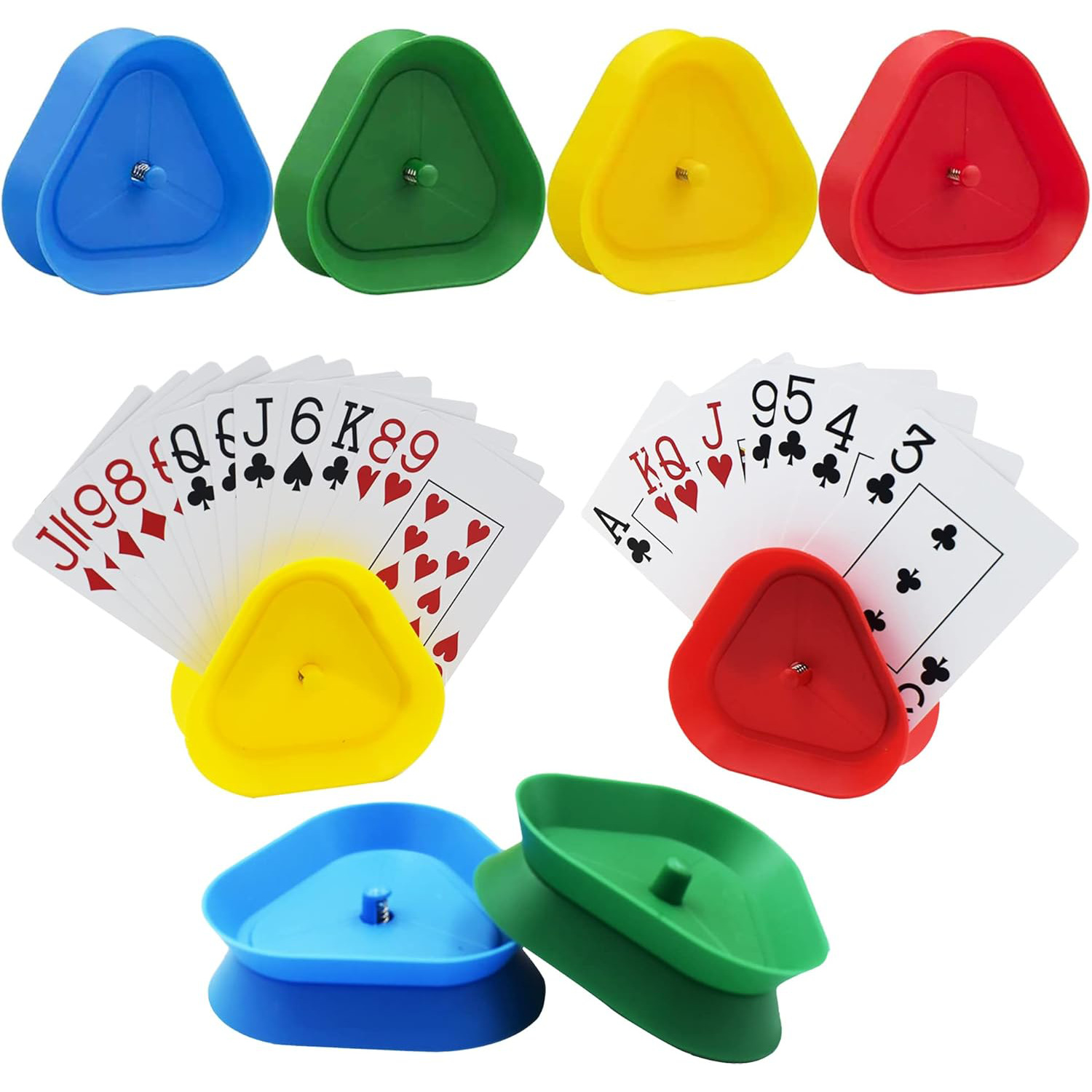Triangle Shaped Hands-Free Playing Card Holder 2