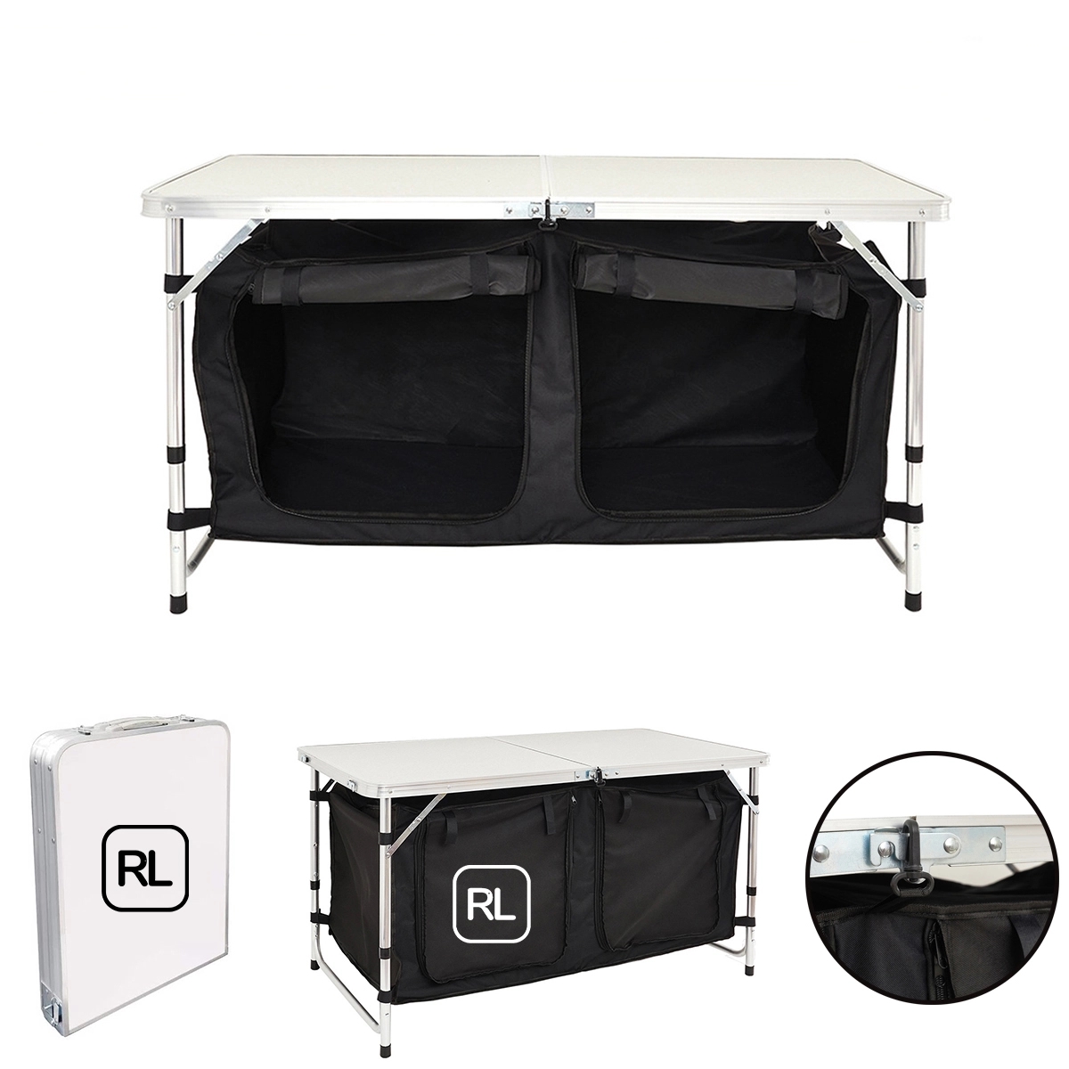 Camping Table with Adjustable Legs for Beach 2