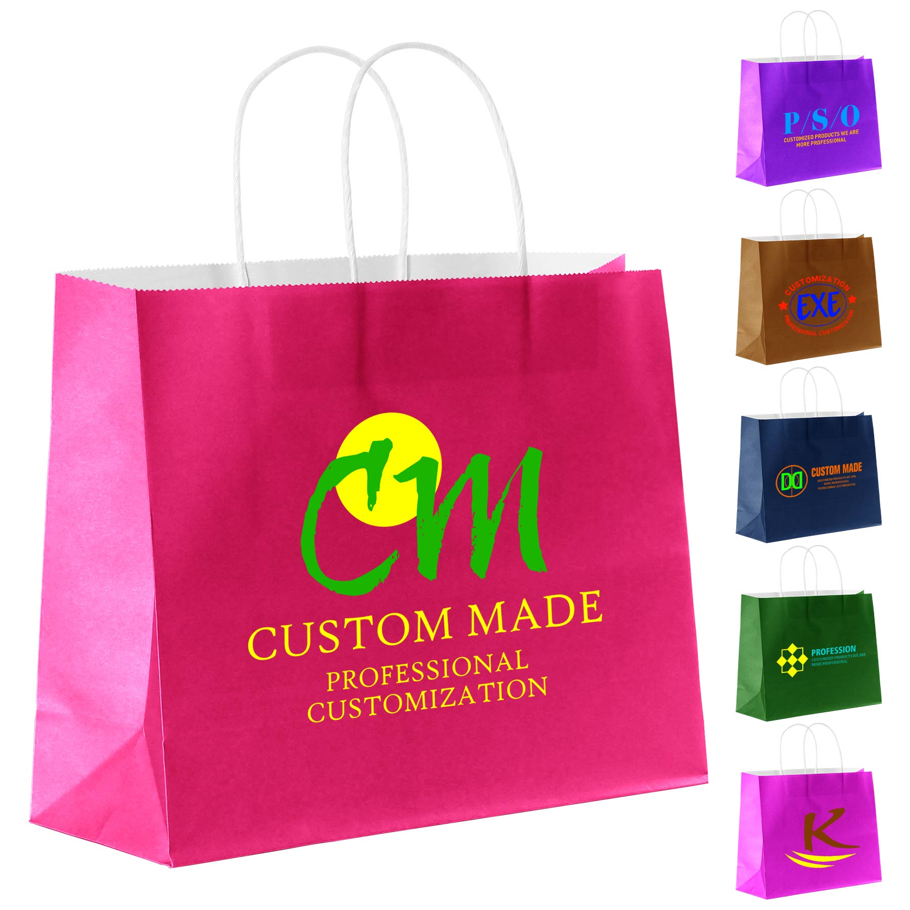 Full Color Paper Shopper Tote Bag 2