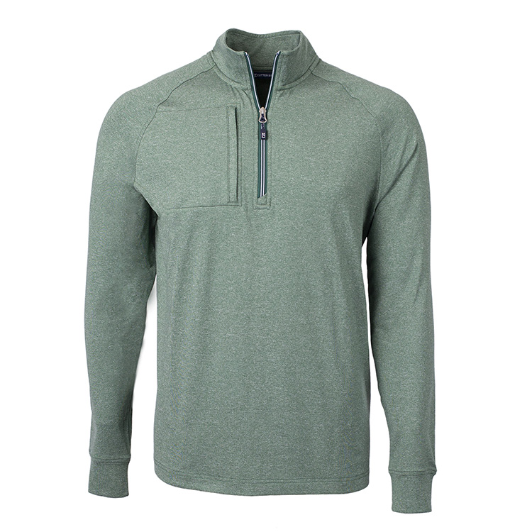 Cutter & Buck Adapt Eco Knit Heather Recycled Pullover, custom hoodie or sweatshirt with logo imprint 1