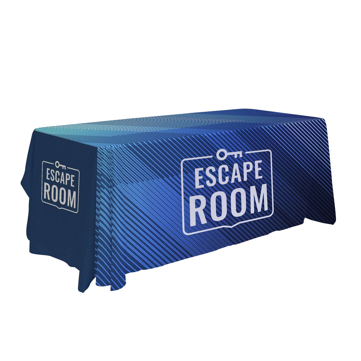 6' Antimicrobial 3-Sided Throw Full-Color Full-Bleed