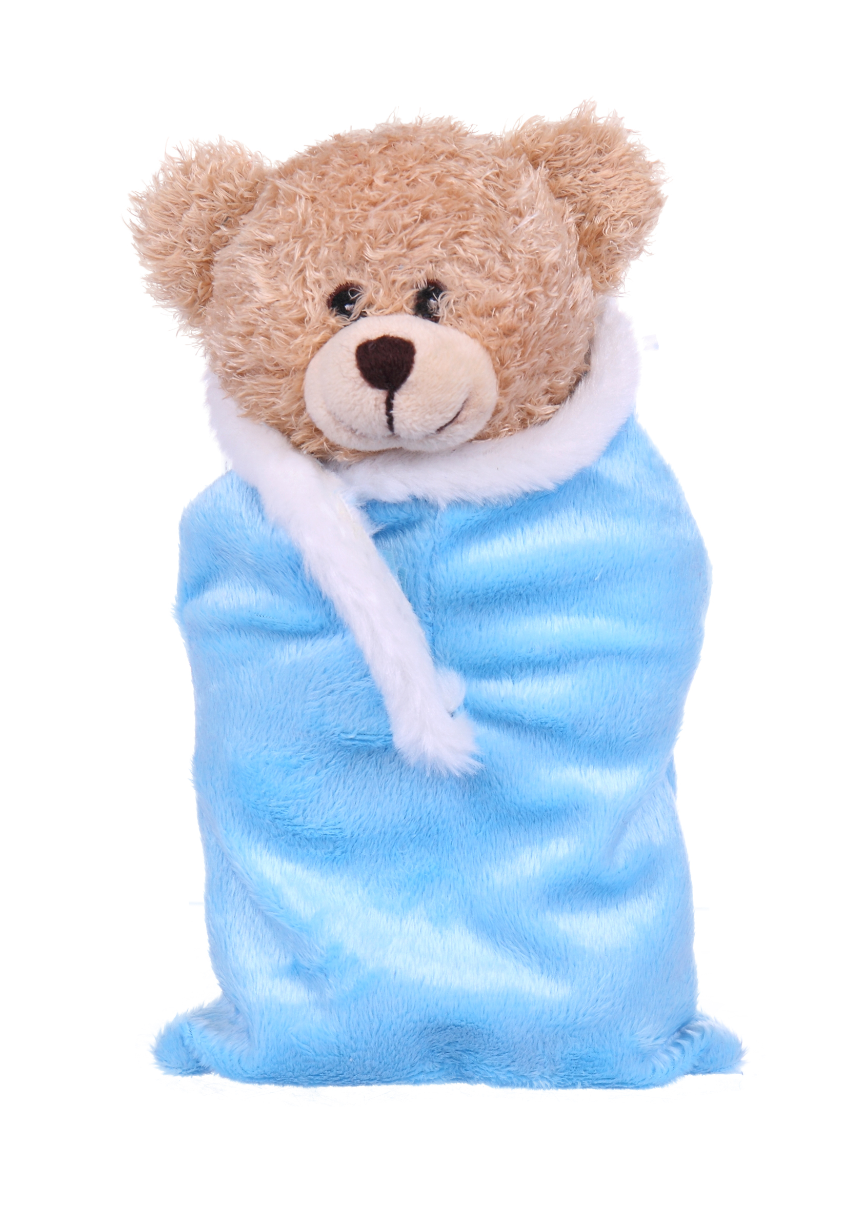 Soft Plush Tan Bear in Baby Sleeping Bag