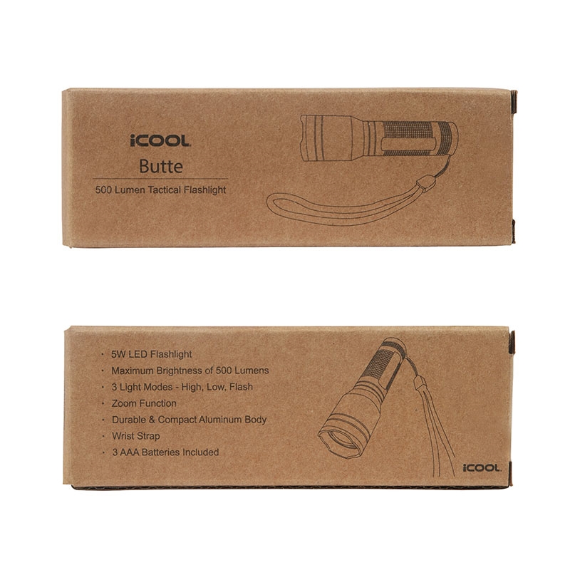 iCOOL Butte 500-Lumen Aluminum Tactical Flashlight 13