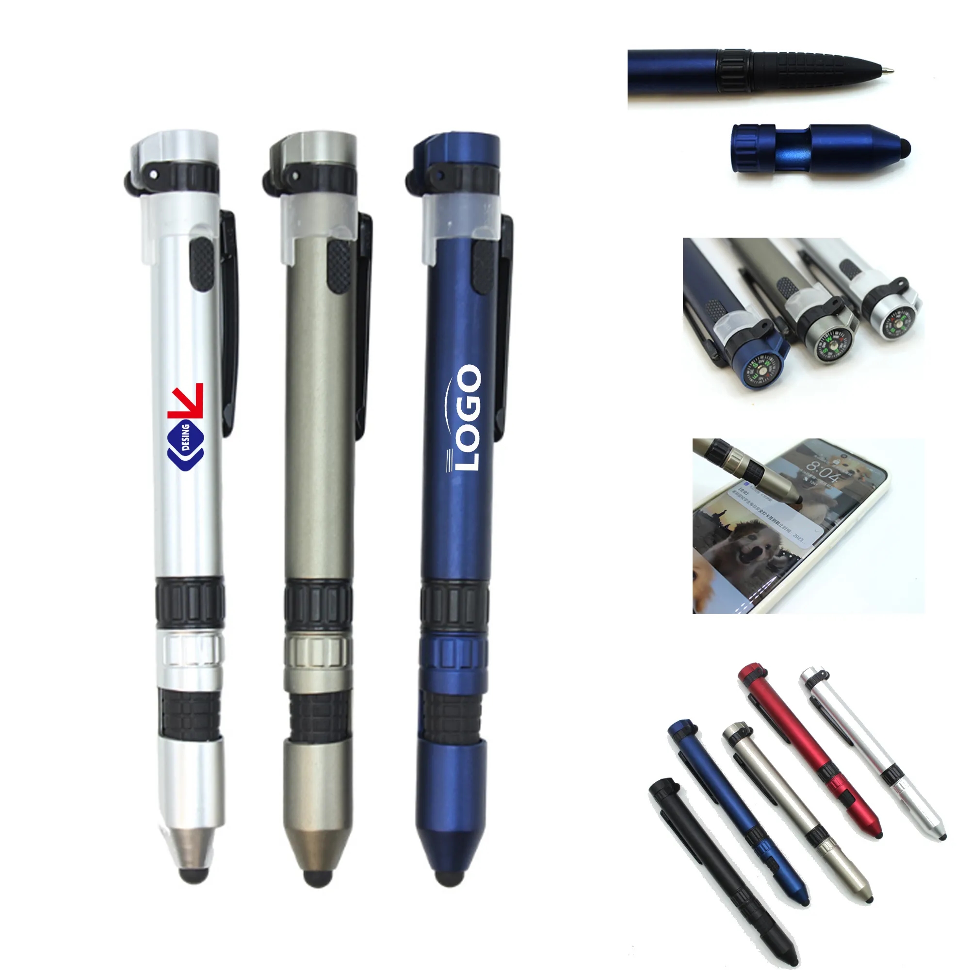 Six-in-one Multi-function Tool Pen MOQ 100pcs 3