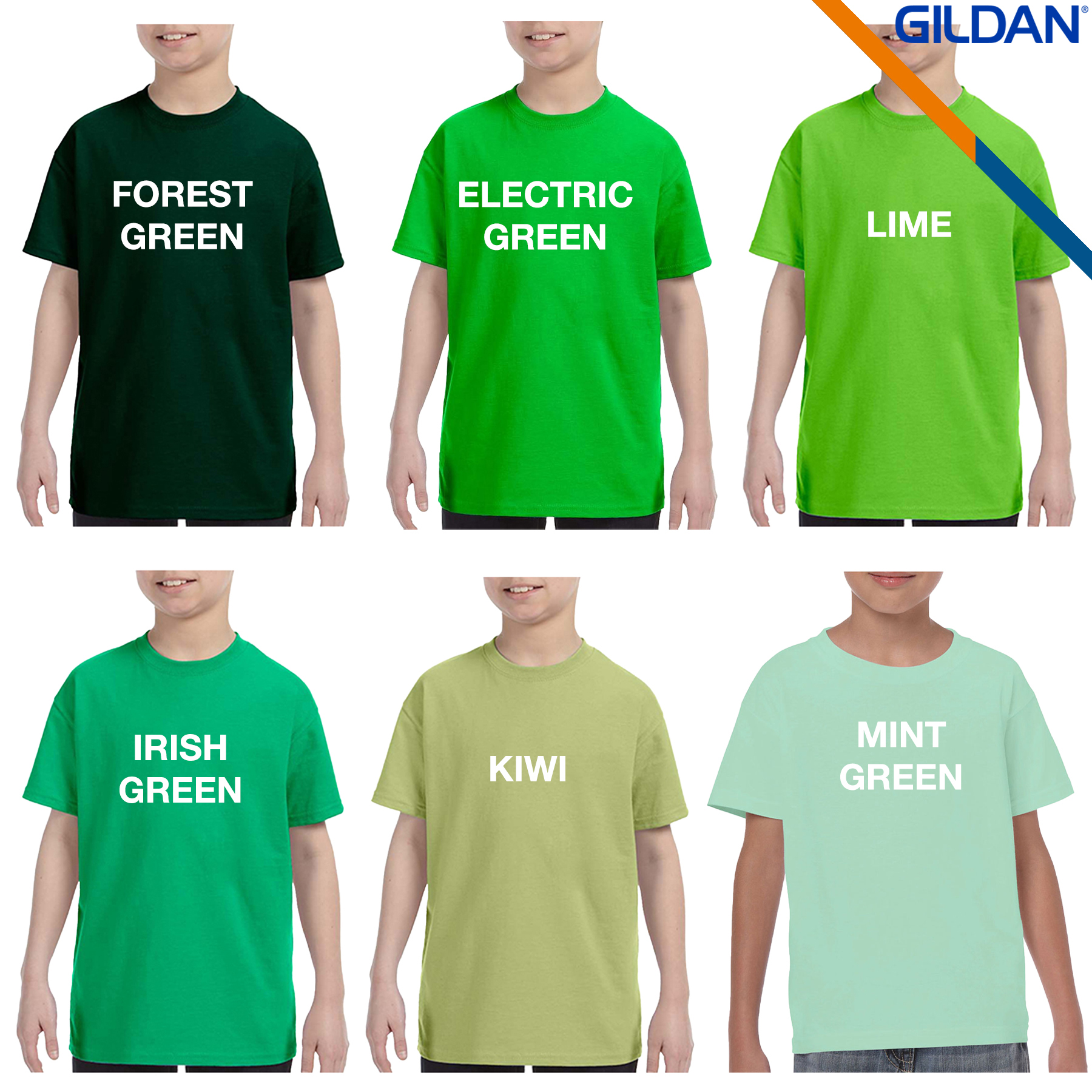 Gildan® 5.3 oz Heavy Cotton Youth T-Shirts 4
