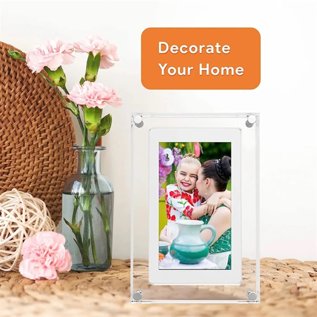 5-inch Acrylic Digital Video Picture Frame Home Decor Gifts 2