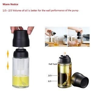 Cooking Oil Sprayer Bottle Dispenser With ABS Plastic Lid 3