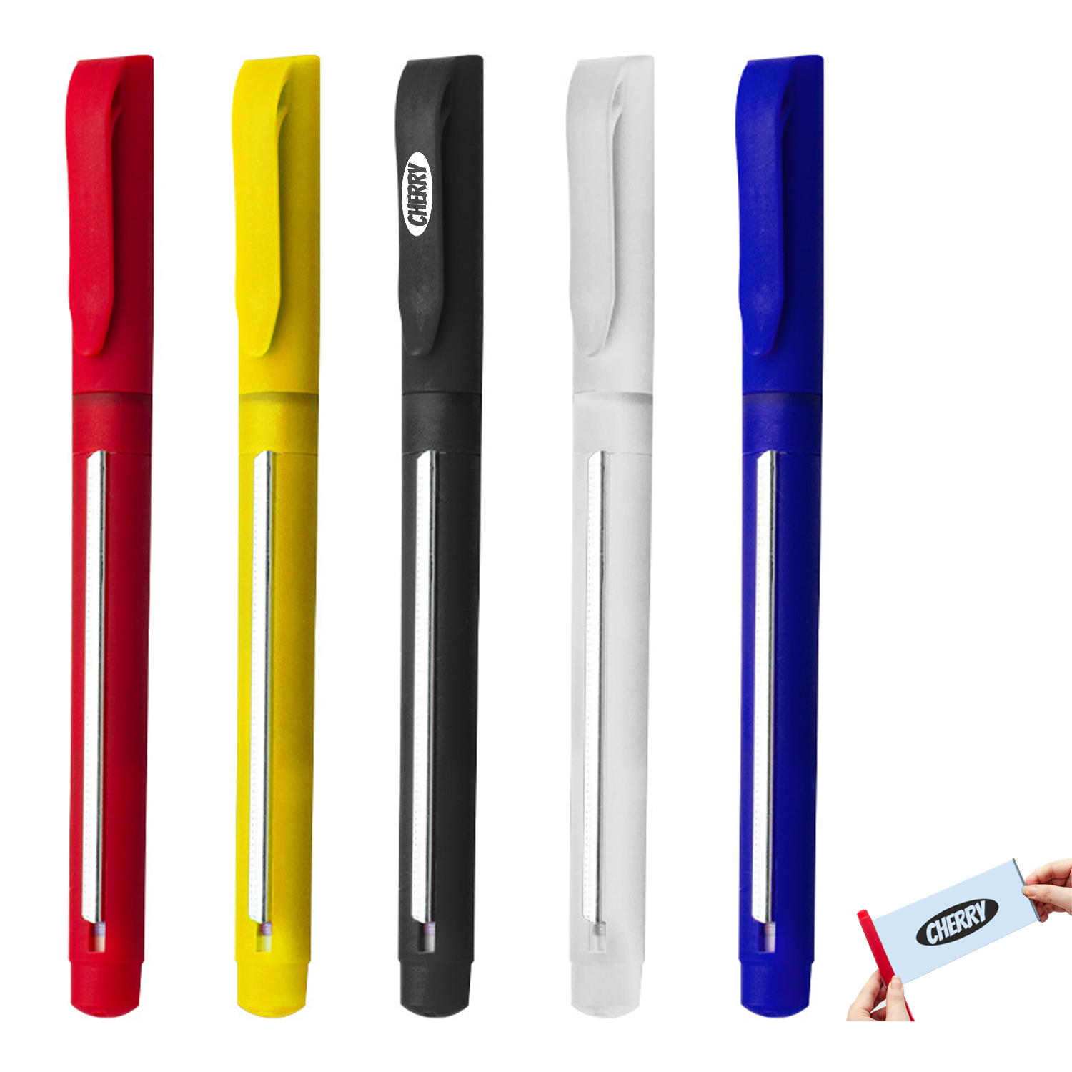 Plastic Cap Action Banner Ballpoint Pen 16