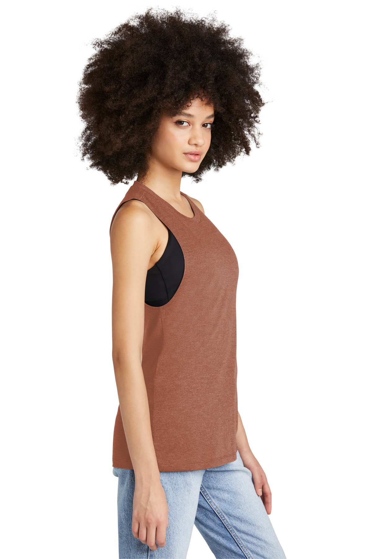 District Women's Perfect Tri Muscle Tank DT153 24