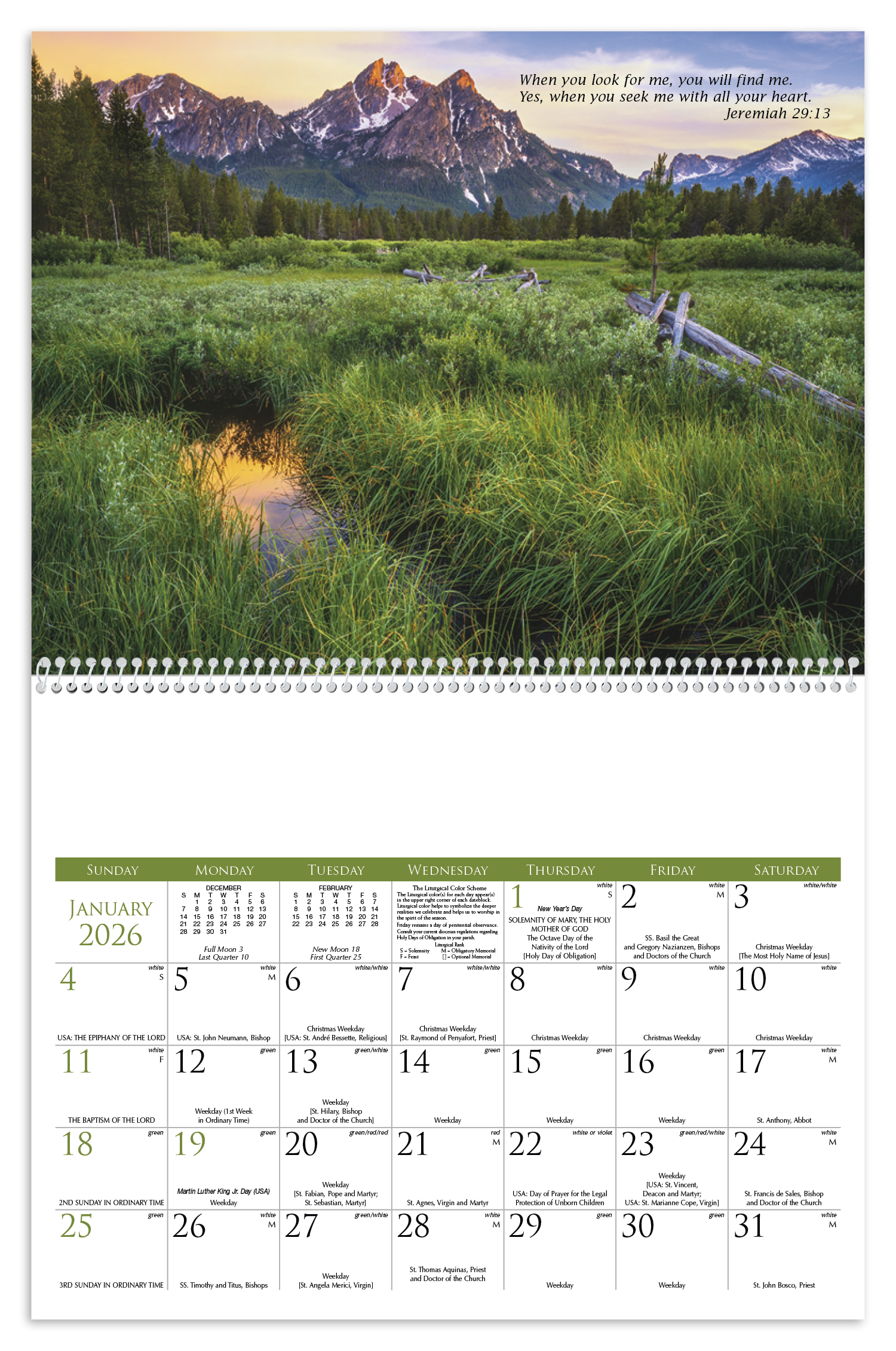 Triumph® Calendars Catholic Scenic Calendar 8