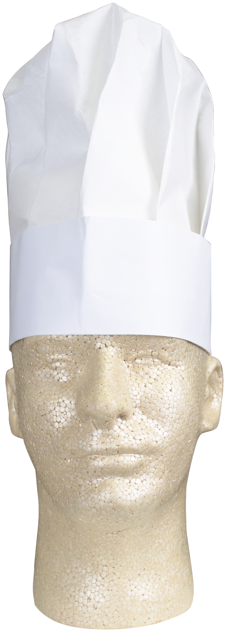 Chef's Cap: White Nonwoven Slide Closer 2