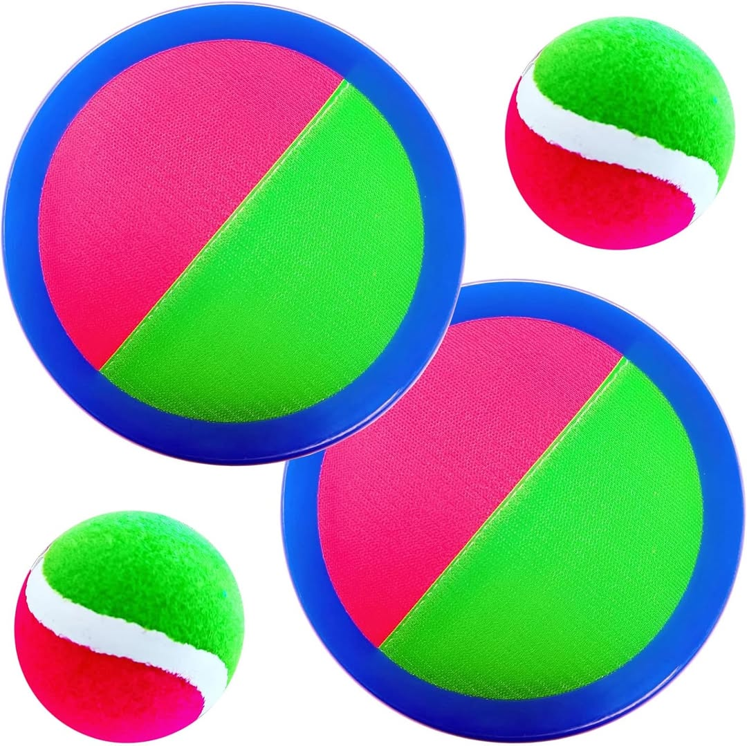 Sticky Sucker Toss Paddle Toss and Catch Ball Toy 2
