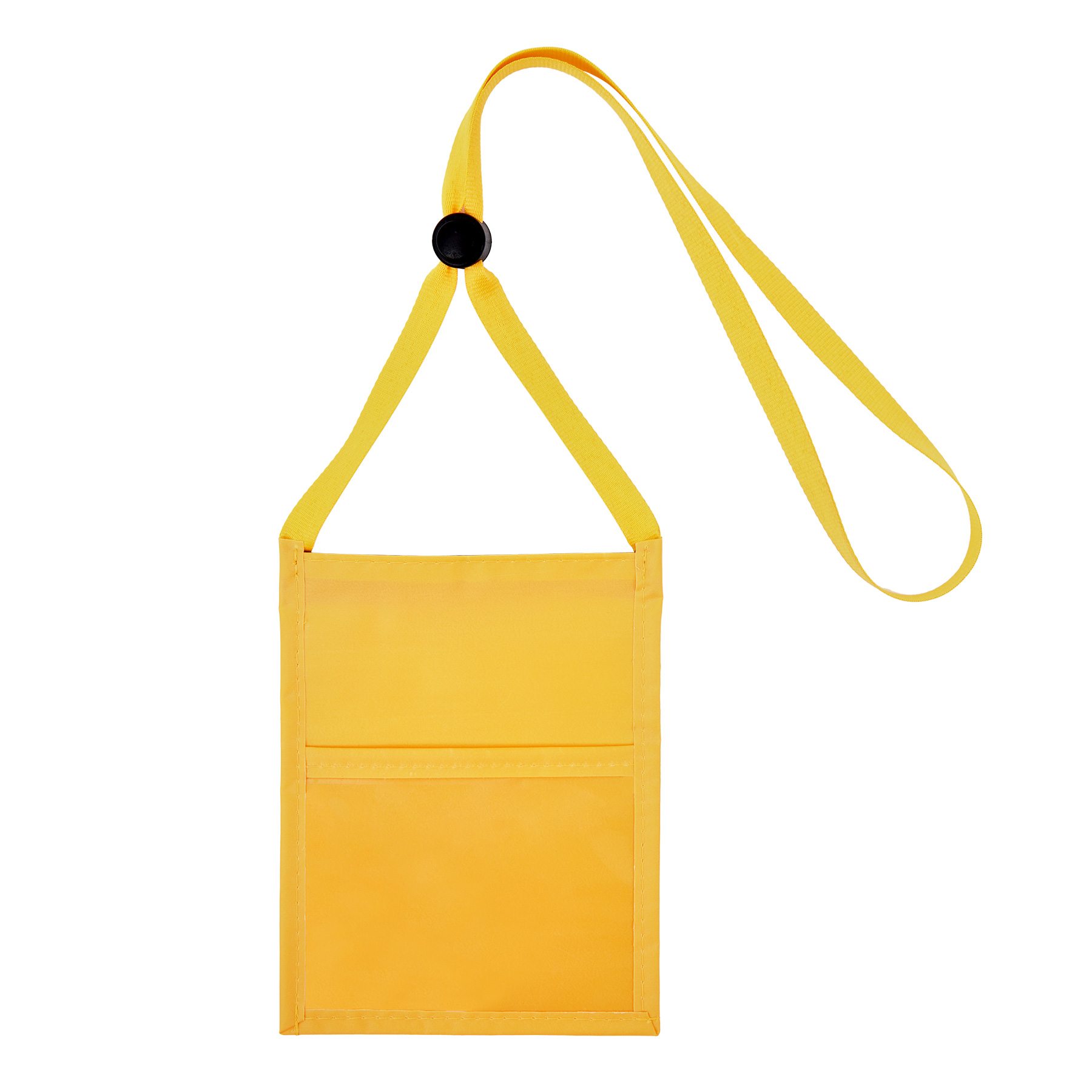 Premium Double Window Pouch Wallet With Lanyard W/Back Zipper And Phone Holder 6