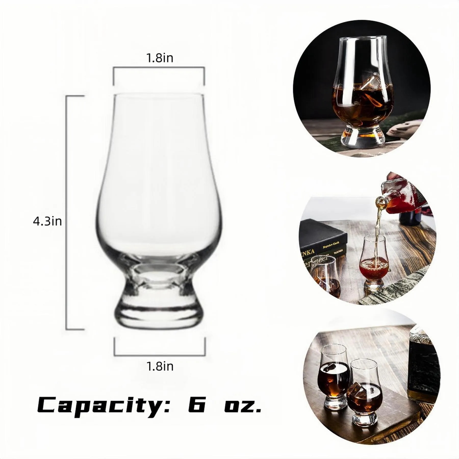 6 oz Whisky Gass
