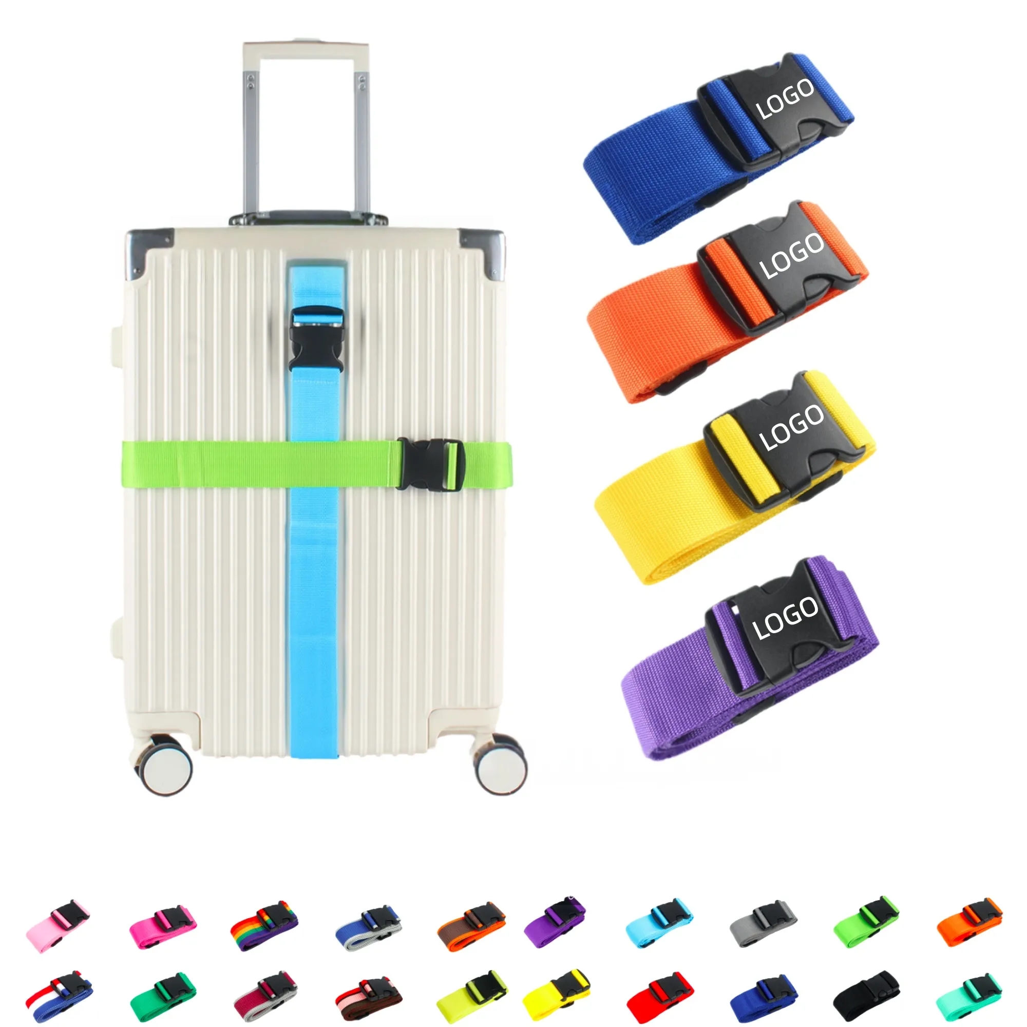 78 Inch Adjustable Luggage Strap Suitcase Belt for Travel