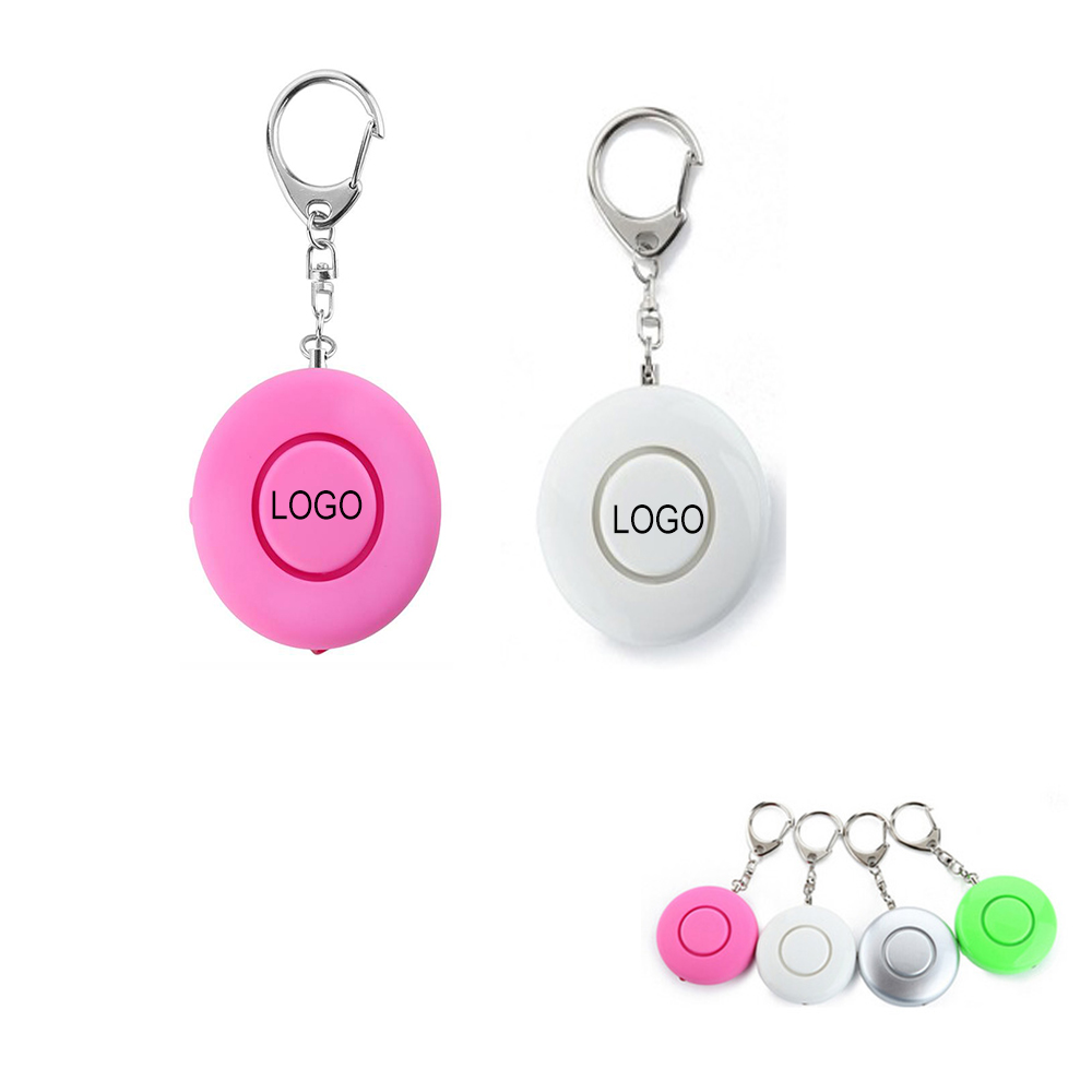 Round Personal Safety Alarm with Keyring 1