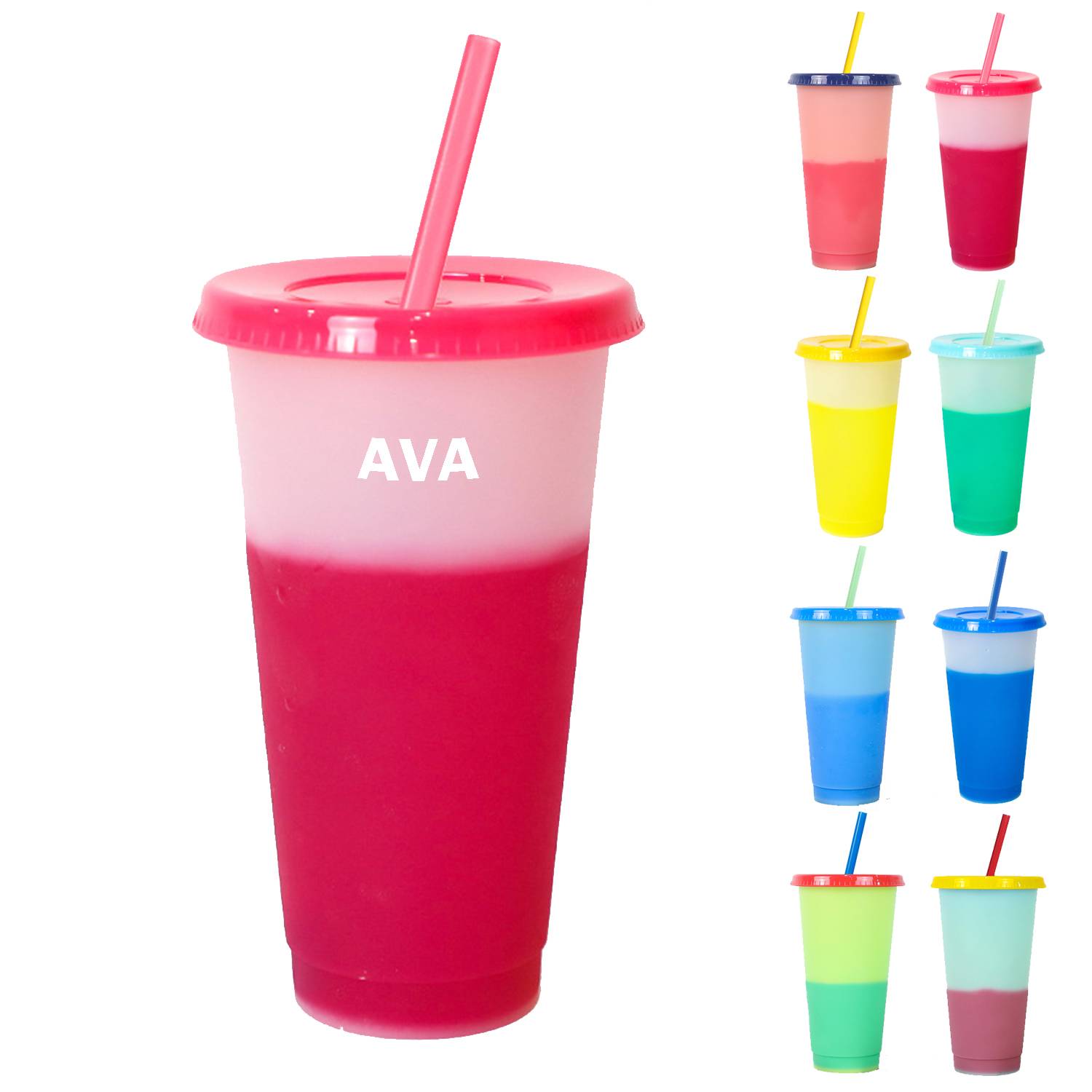 24oz Plastic Color Changing Cup 8