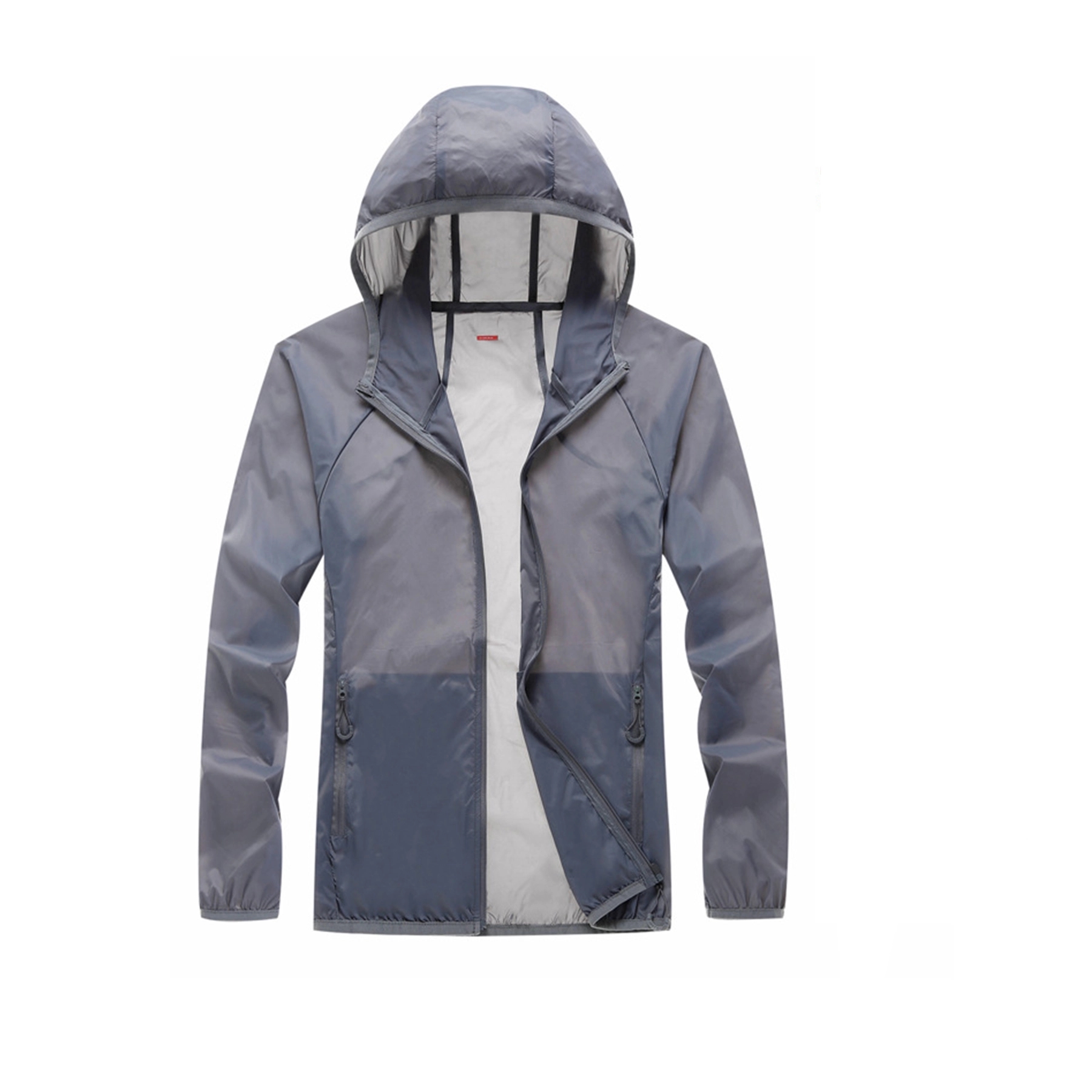 Full Zip Upf 50+ Sun Protection Hoodie Jacket Sleeve 3