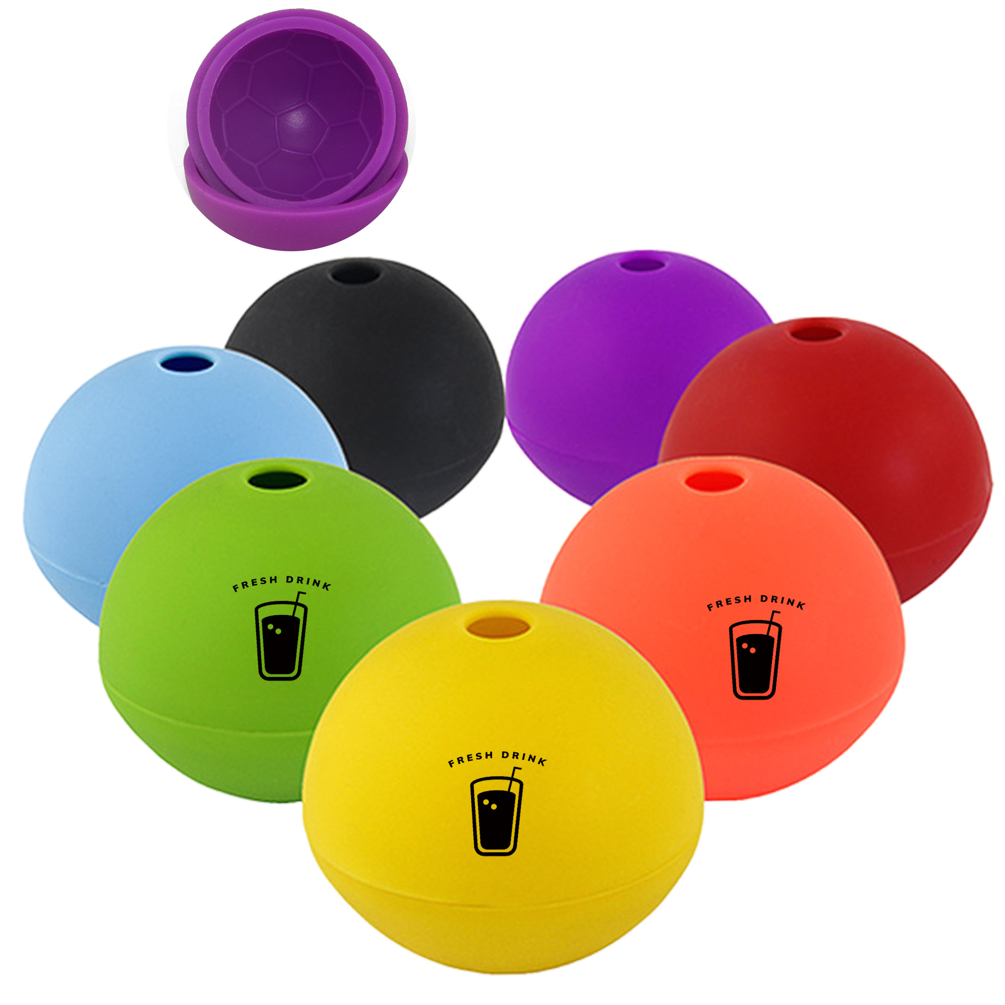 MOQ 50 Silicone Ice Hockey Puck Mold for Ice Cubes 2