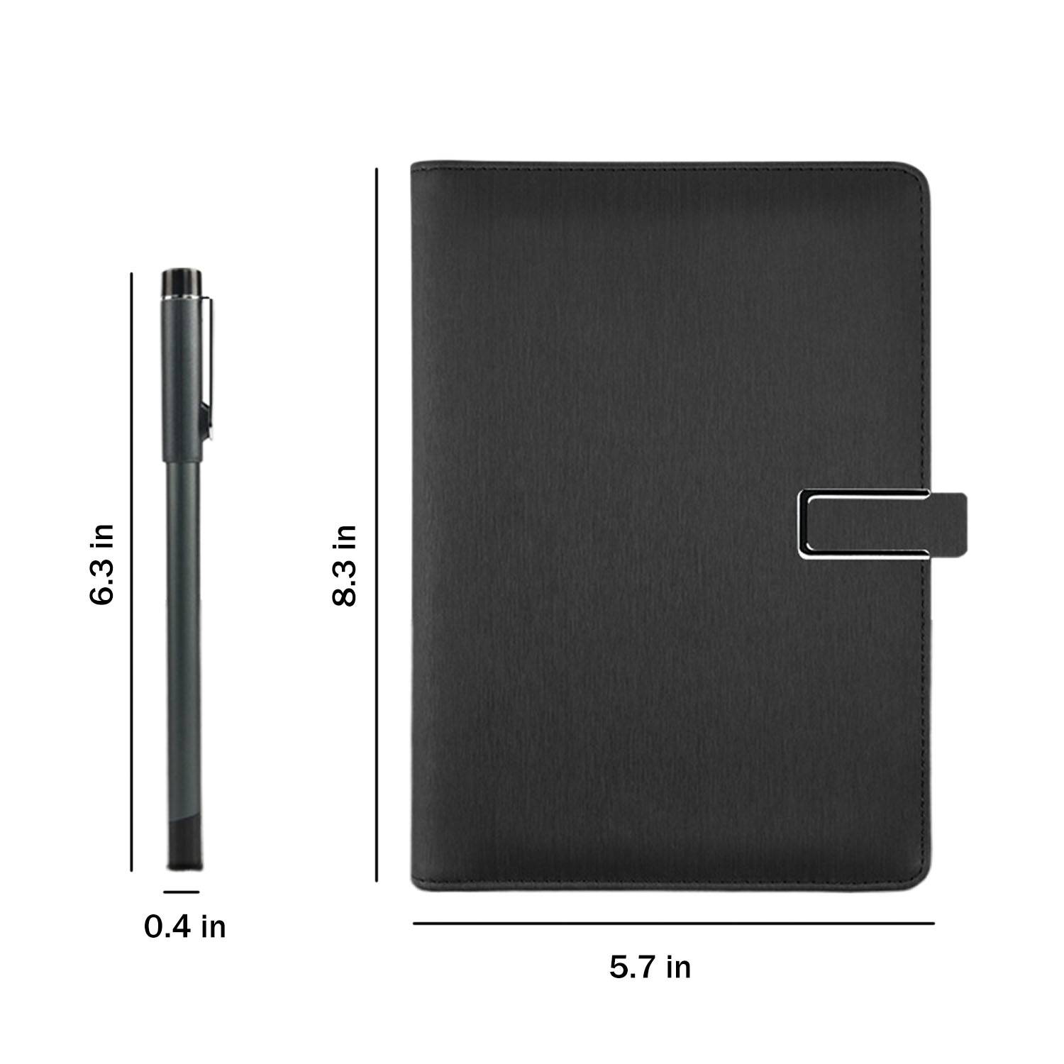 A5 Digital Smart PU Leather Notebook Pen Set 4