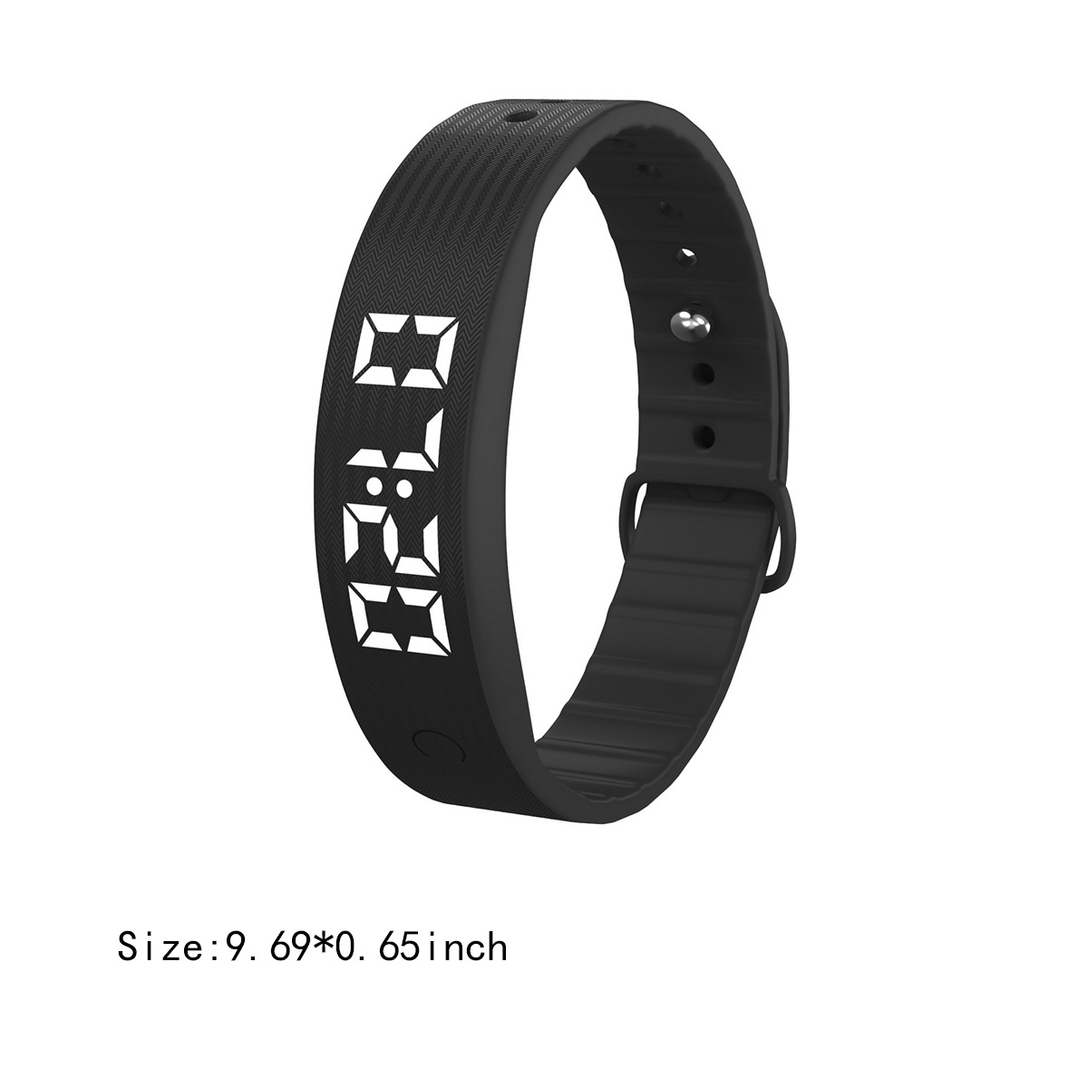 Silicone Adjustable Smartwatch Digital Fitness Tracker 5