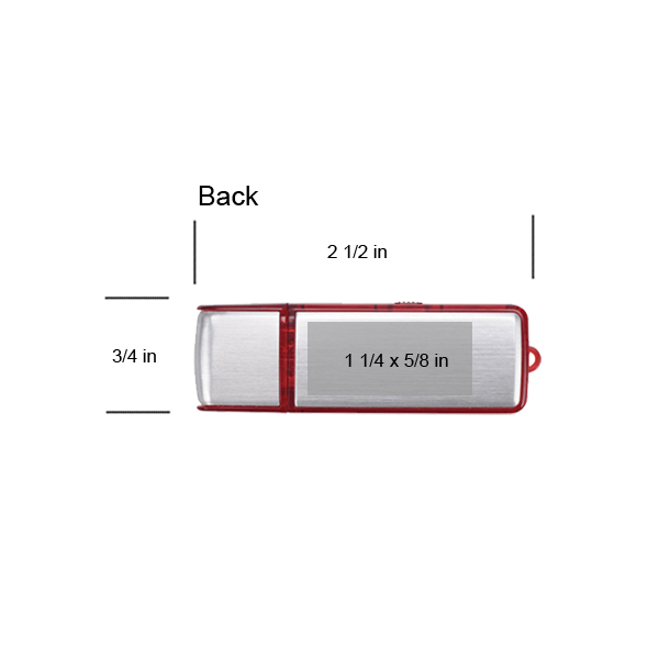 Maytown Translucent Rectangle Showcase USB