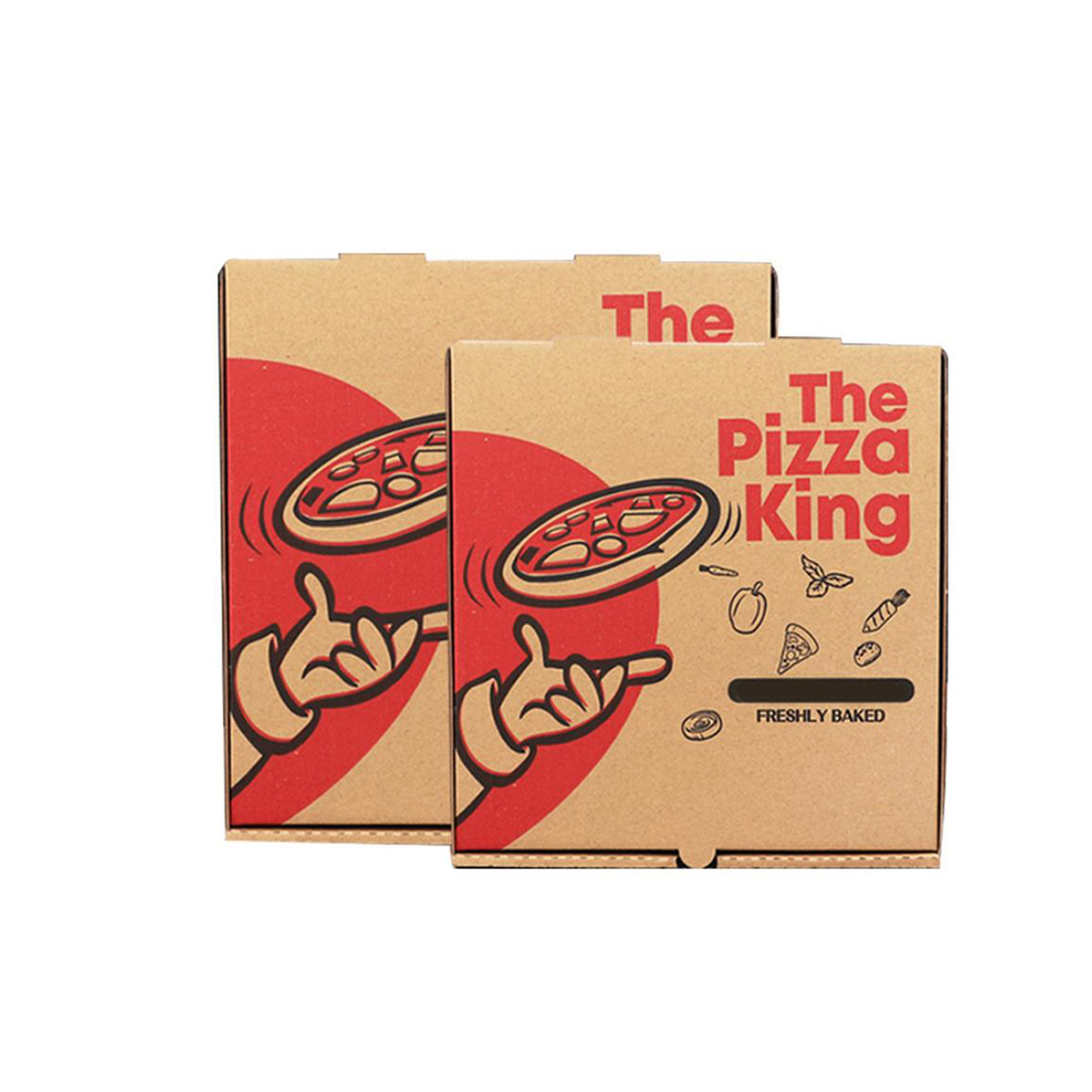 Custom Printing Pizza Box 6" 2