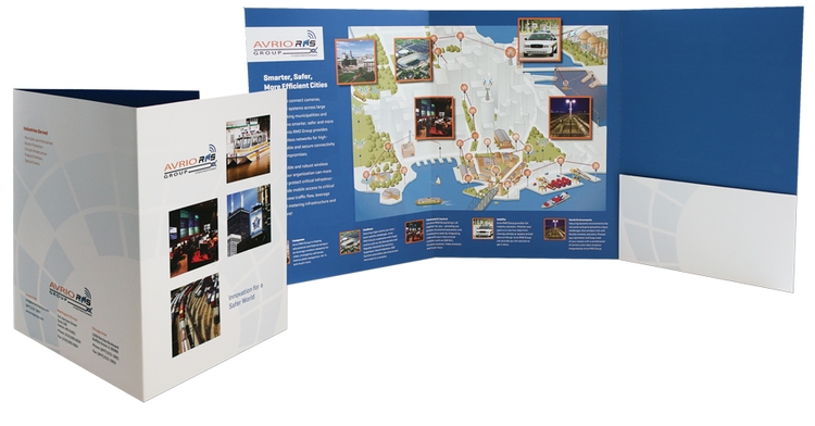 Three-Panel Presentation Folders Printed Full Color 1