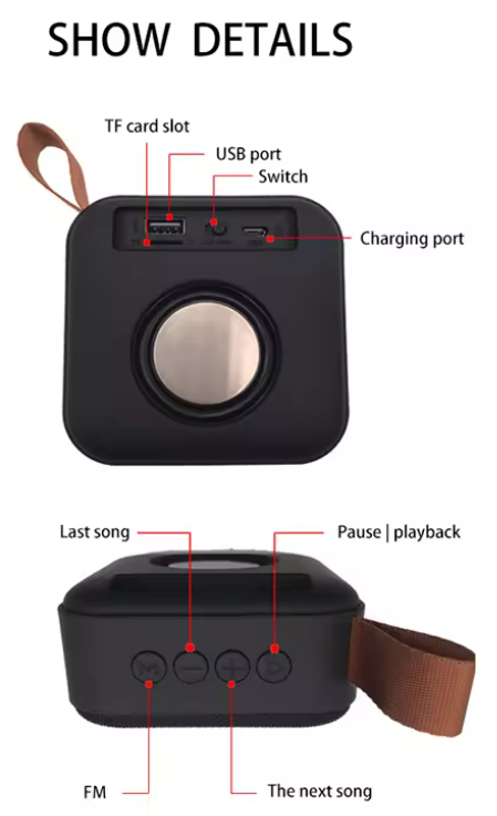 Fabric Portable Wireless Speaker 2