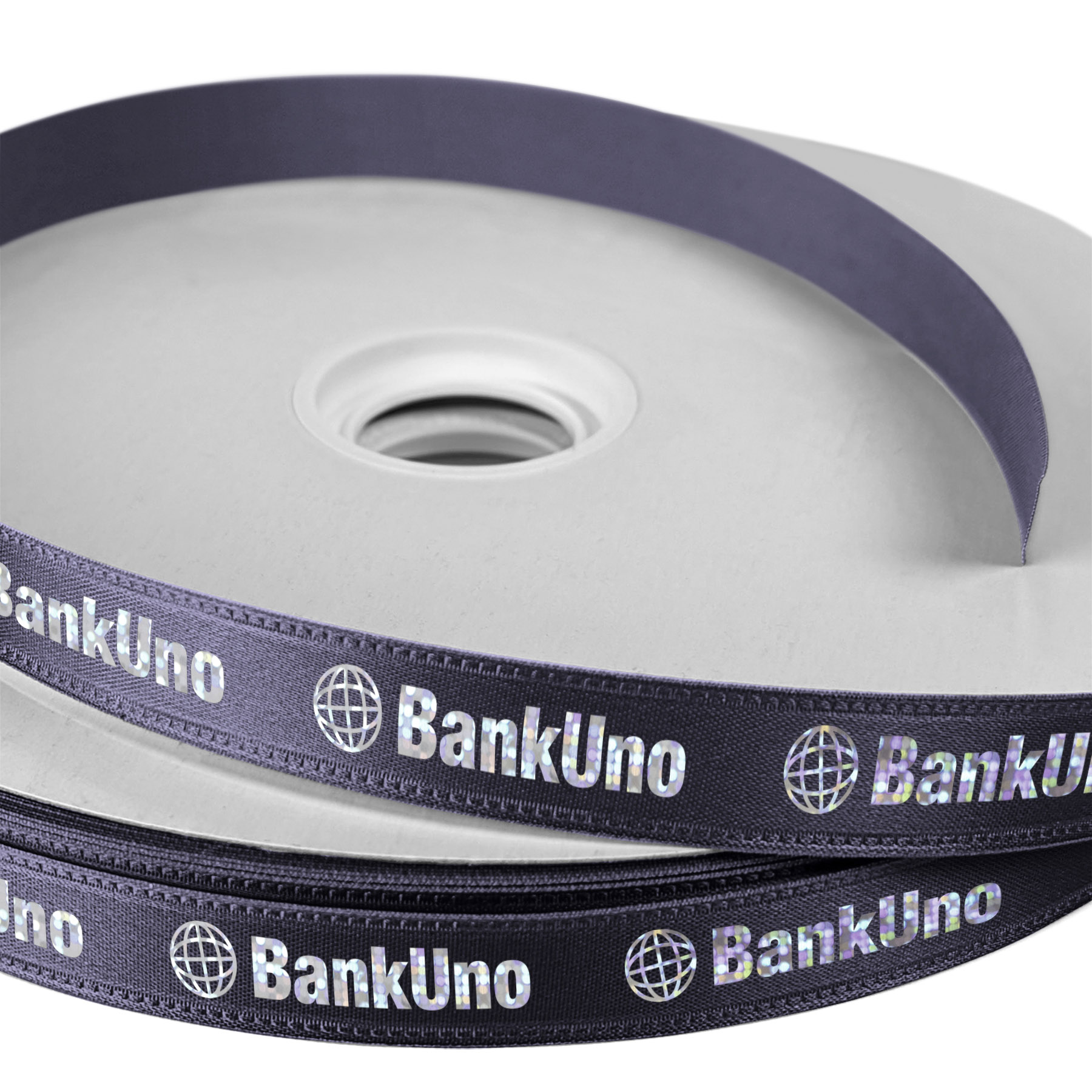 5/8" Badge Satin Ribbon - 50yd Roll - Foil Print 10