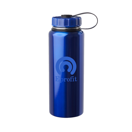 Stainless Steel Water Flask - Attached Lid, 34 oz. 4
