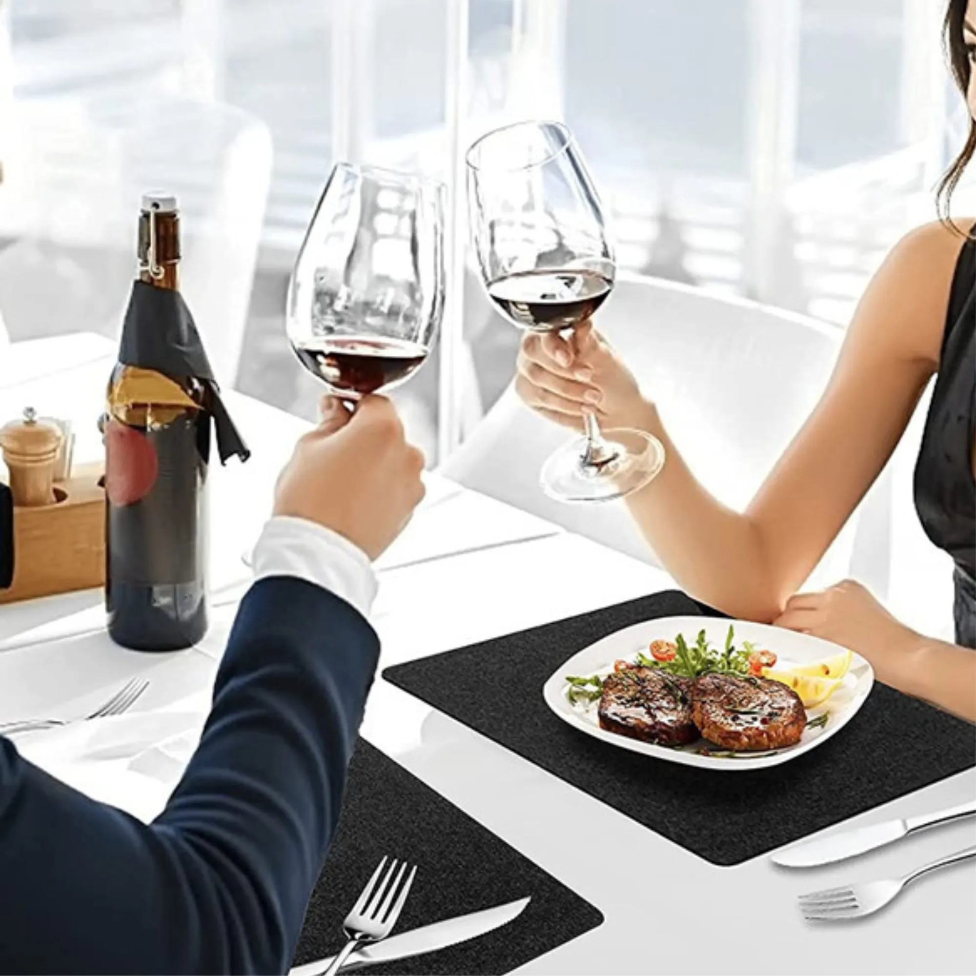 Heat Insulation Felt Pads Placemats Coasters Utensil Pockets 5