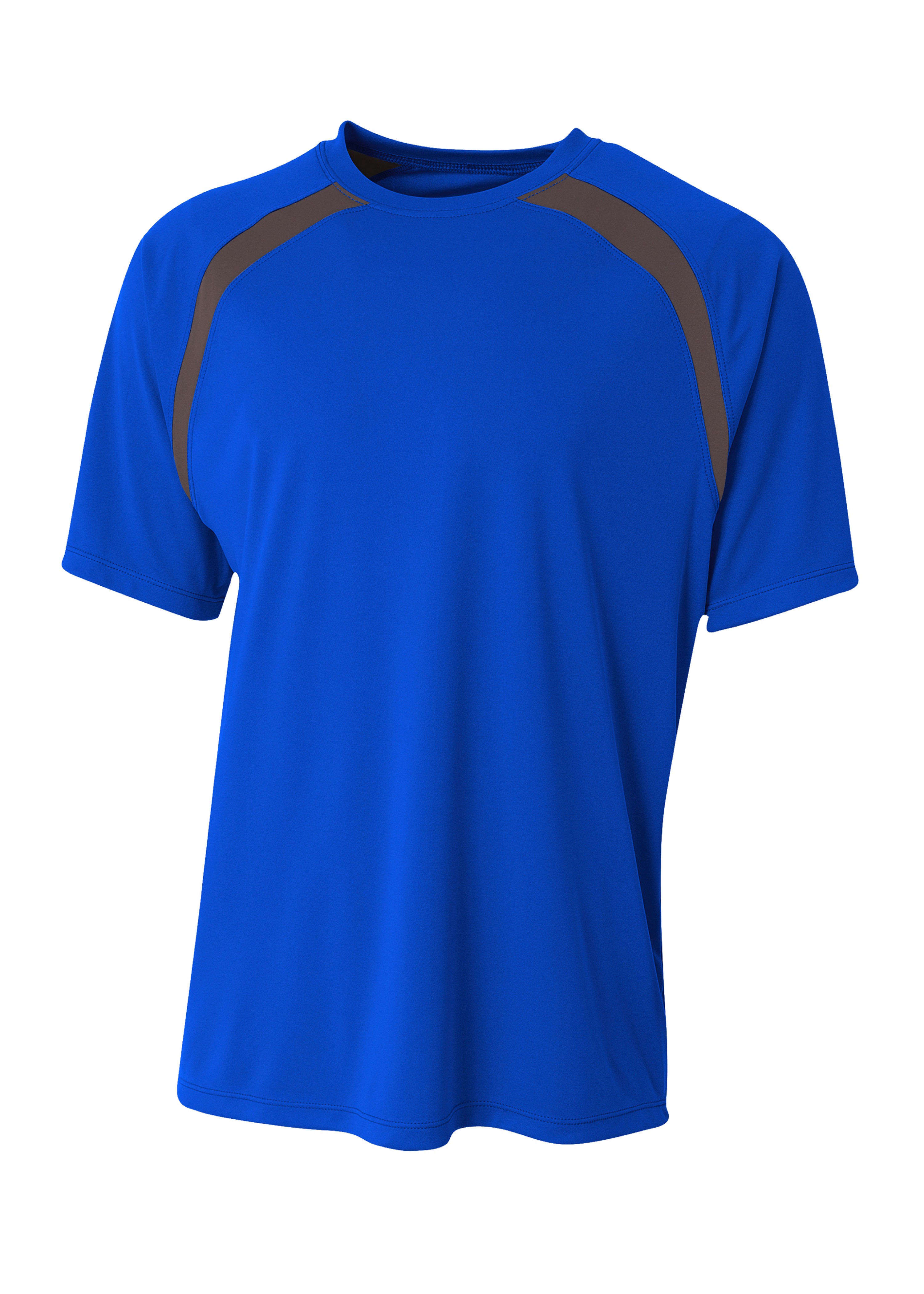 A4 Spartan Short Sleeve Color Block Crew 4