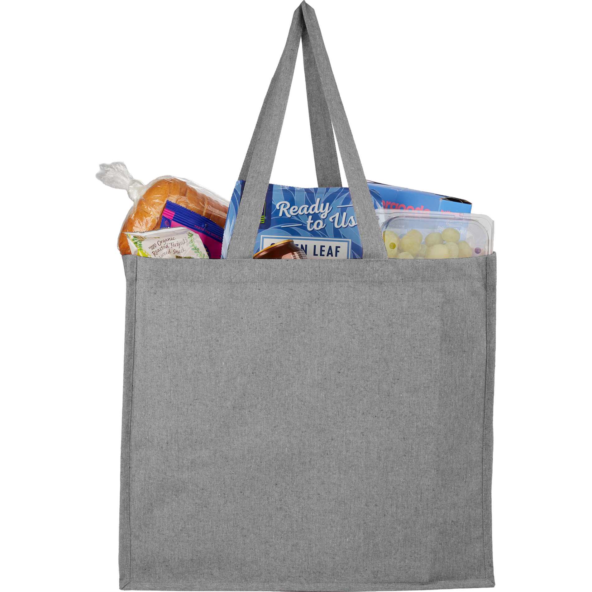 4oz Recycled Cotton Shopper Tote with Laminated 15