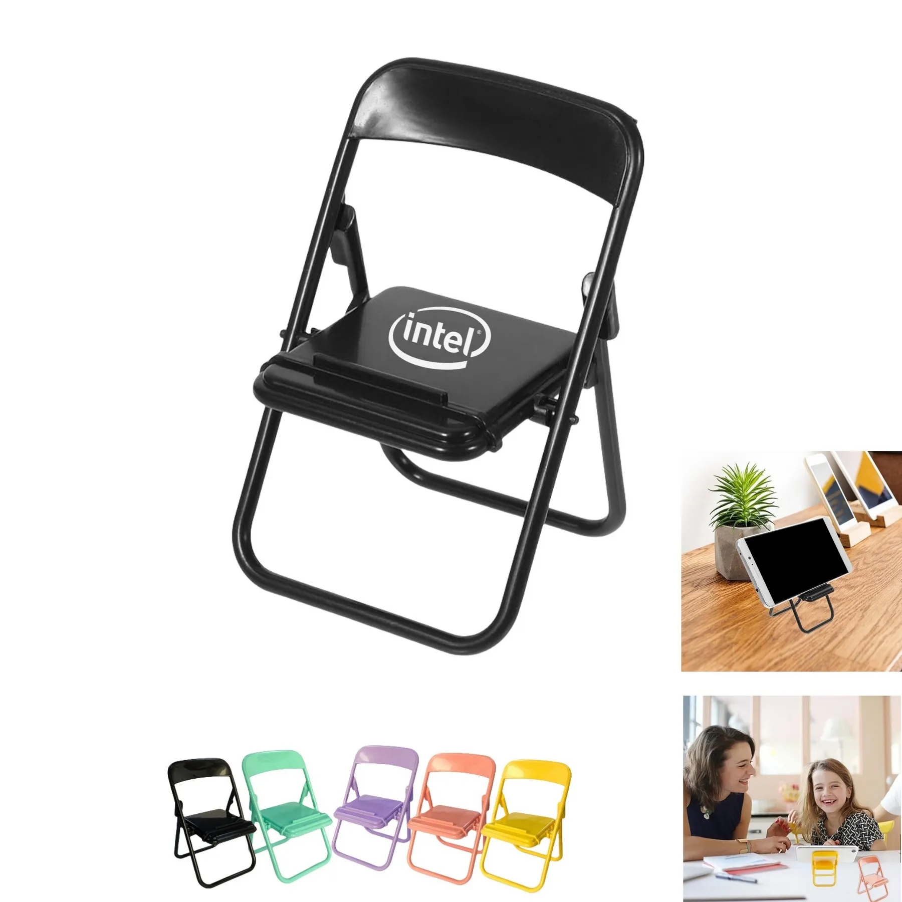 Foldable Chair Shape Phone Holder Stand 6