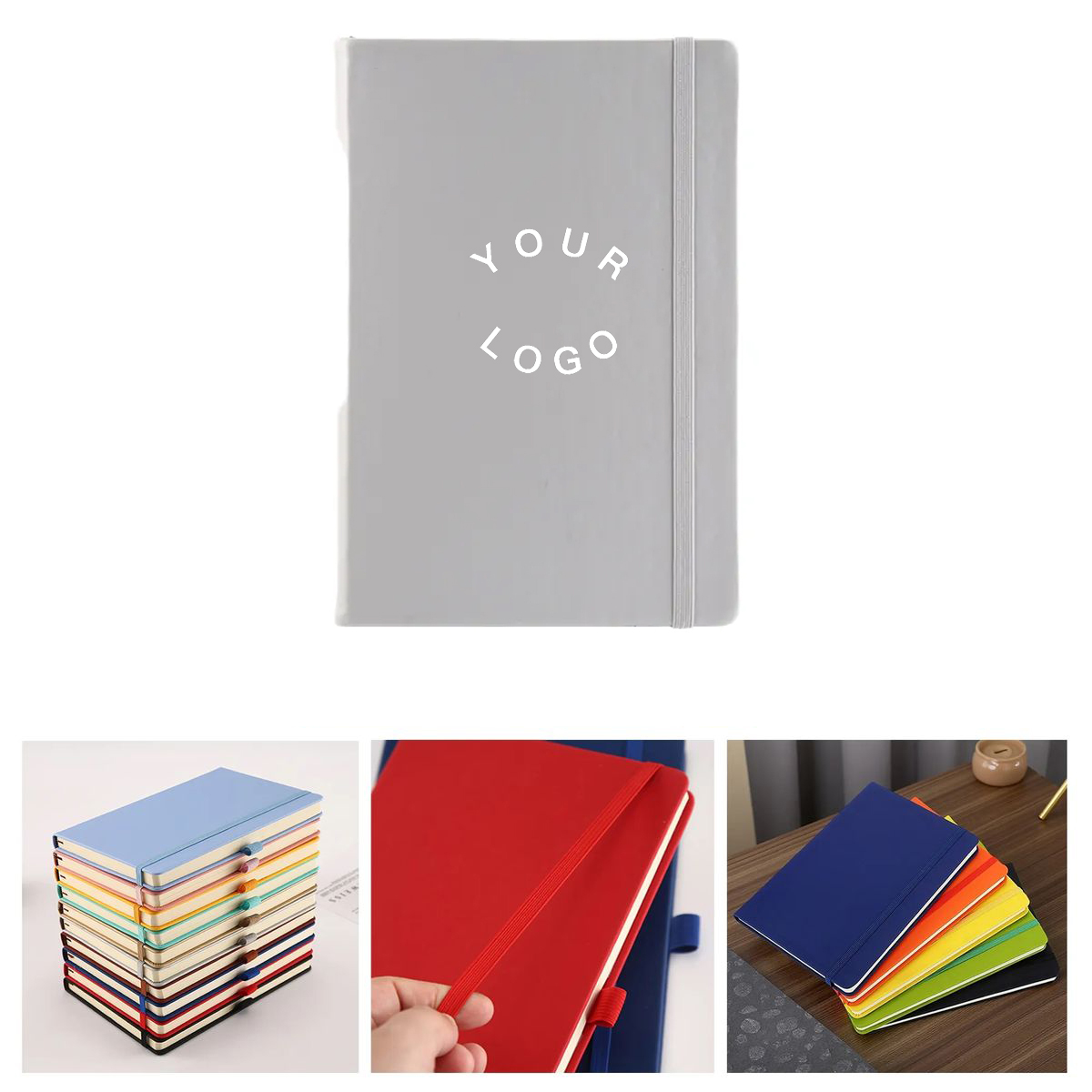 A5 Writing Notebook With Elastic Strap Closure 7