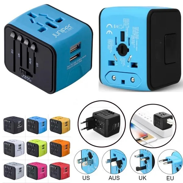 Smart Dual USB Ports International Adapter 2