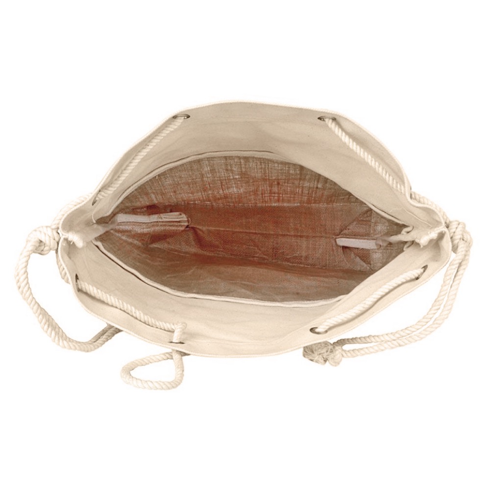15 Oz. Laminated Jute Bag w/Rope Handles 5